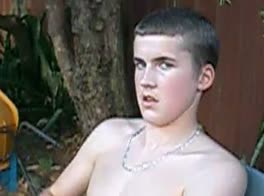 Aussie Jason In The Backyard